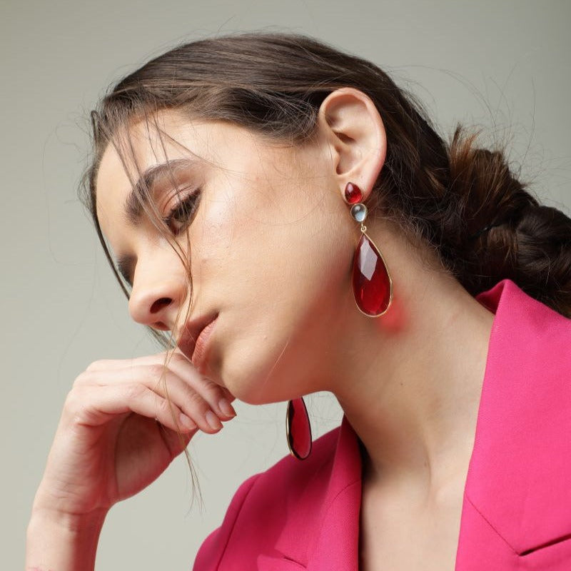 Handcrafted Wine Earrings: Simple Elegance for You - DROPLET - Merald Curio