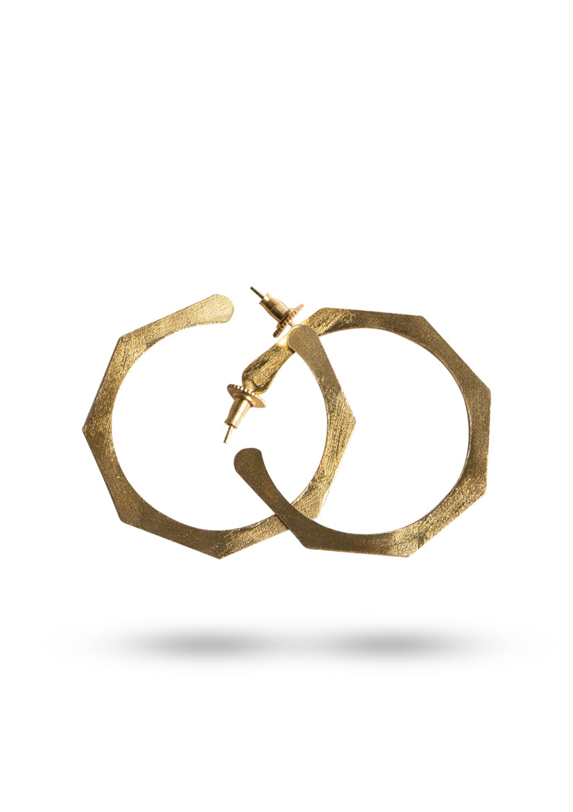 Hexa hoop Earring