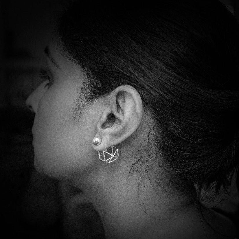 Everyday Geometric Elegance with Galaxy Earring - GALAXY - Merald Curio