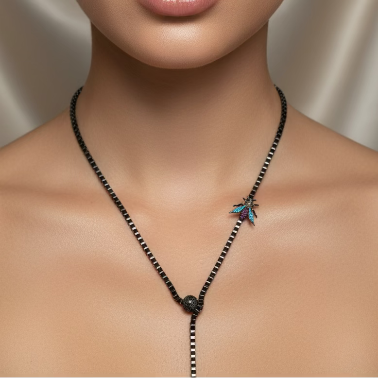 Black Bee Necklace