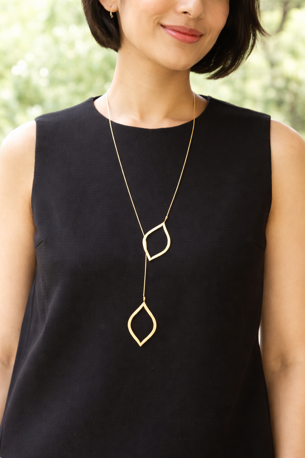 Leaf  in leaf Necklace