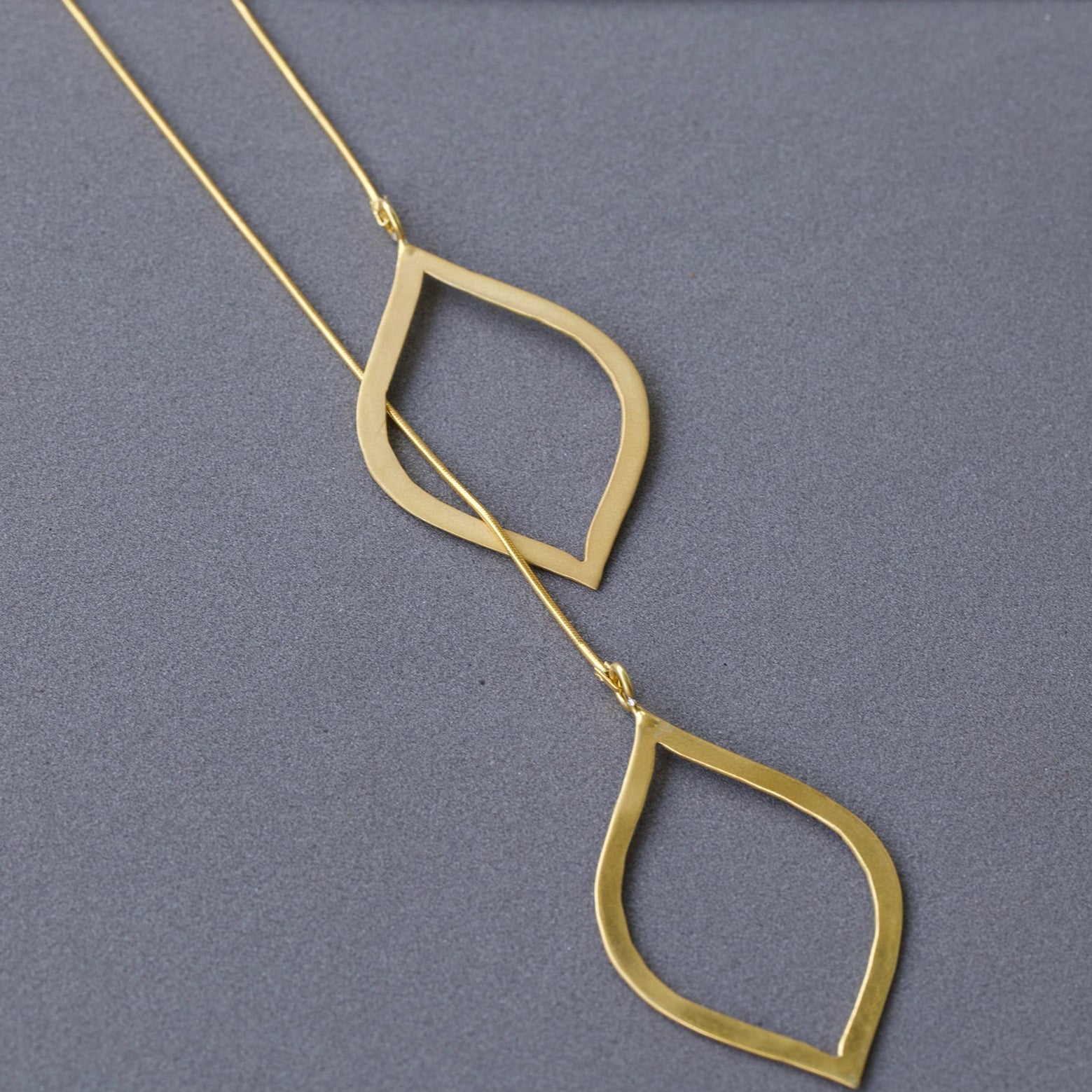 Leaf  in leaf Necklace