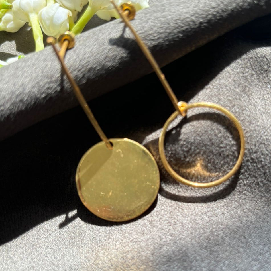 Ring and Disk Earring