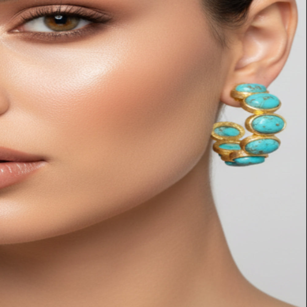 TURQ EARRING