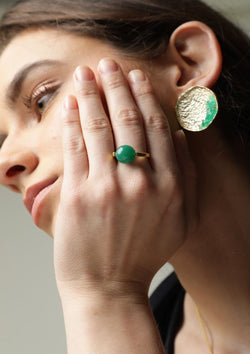 Playful and Youthful Jewelry with Exquisite Crushed Stone Discs - CANDY - Merald Curio