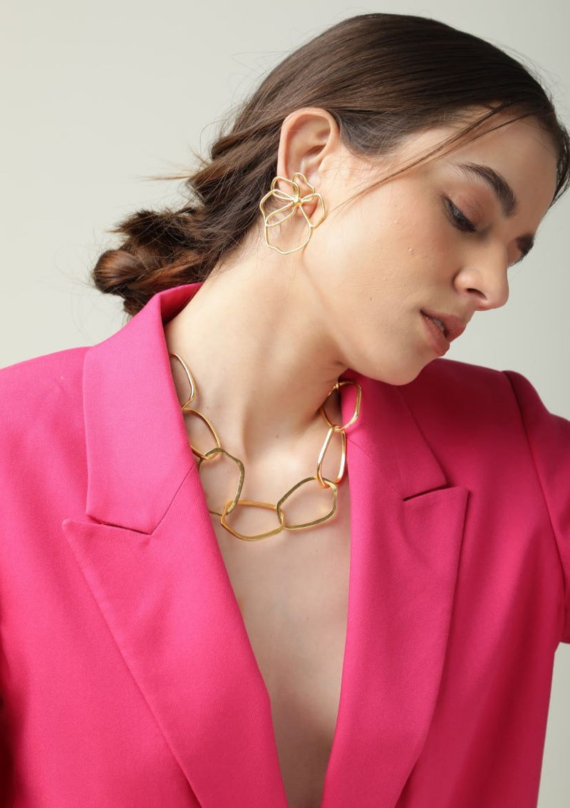 Explore Modern Elegance with Merald Curio's Delicate Petal-Inspired Statement Necklaces - TEAM - Merald Curio