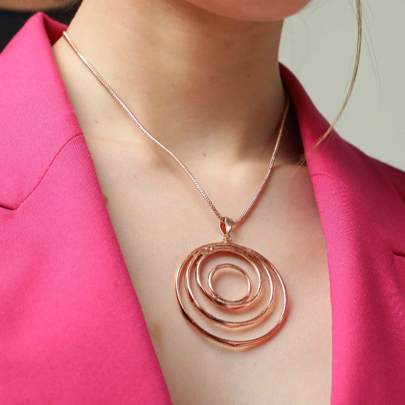 Discover Vintage Simplicity with Merald Curio's Spiral Design Necklace - SWIRL - Merald Curio