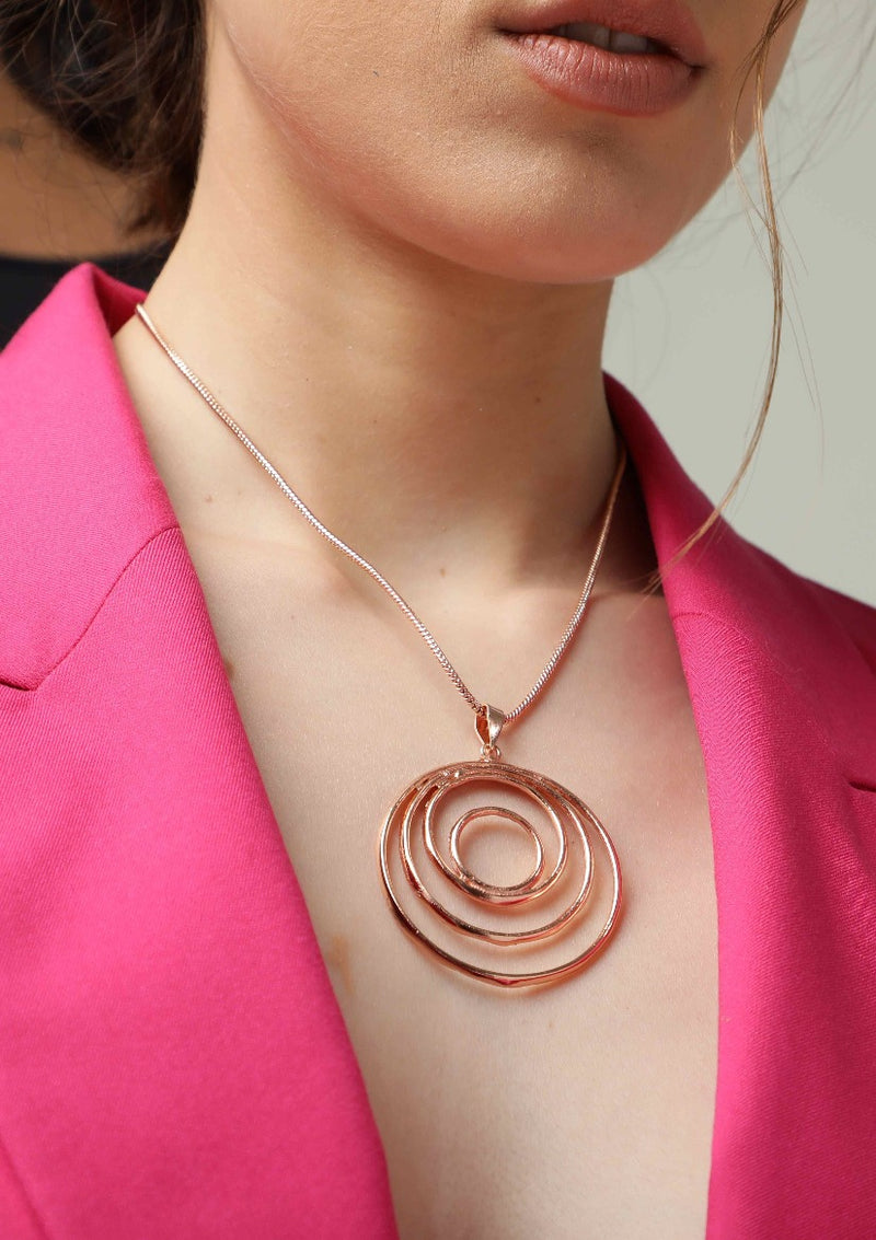 Discover Vintage Simplicity with Merald Curio's Spiral Design Necklace - SWIRL - Merald Curio