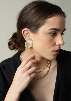 Embrace Boldness with Leafy Maple Inspired Earrings - MAPLE - Merald Curio